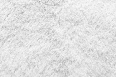 Image of Texture of white furry fabric as background, closeup