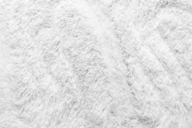 Image of Texture of white furry fabric as background, closeup