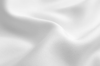 Image of Texture of white fabric as background, closeup