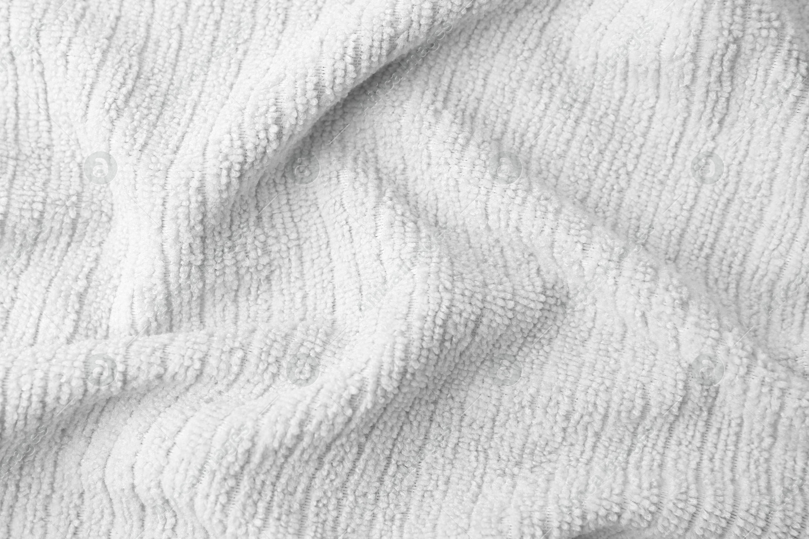 Texture of white fabric as background, top view Image of Texture of white fabric as background, top view