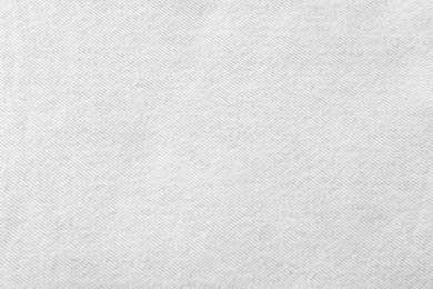 Image of Texture of white fabric as background, top view
