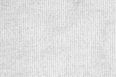Image of Texture of white fabric as background, top view