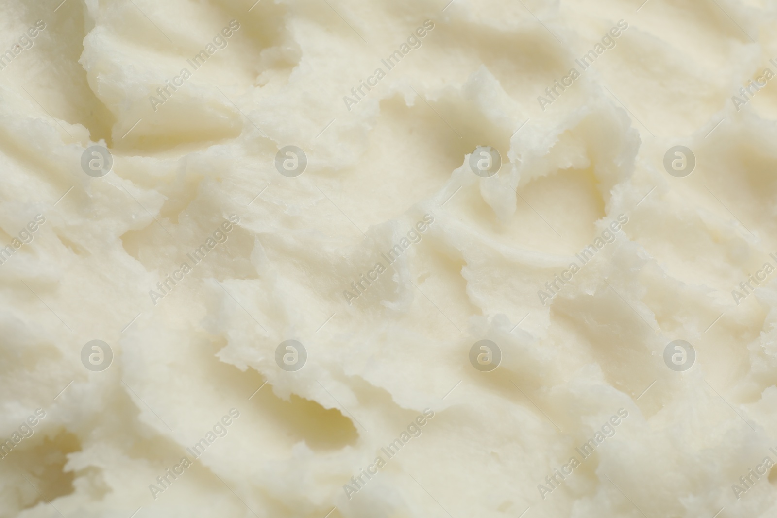 Texture of organic shea butter as background, top view Photo of Texture of organic shea butter as background, top view