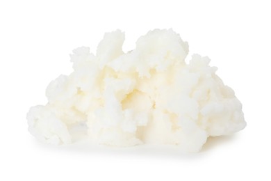 Photo of Pile of shea butter isolated on white
