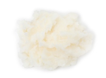 Photo of Shea butter isolated on white. Cosmetic product
