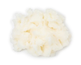 Photo of Shea butter isolated on white. Cosmetic product