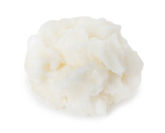 Photo of Shea butter isolated on white. Cosmetic product