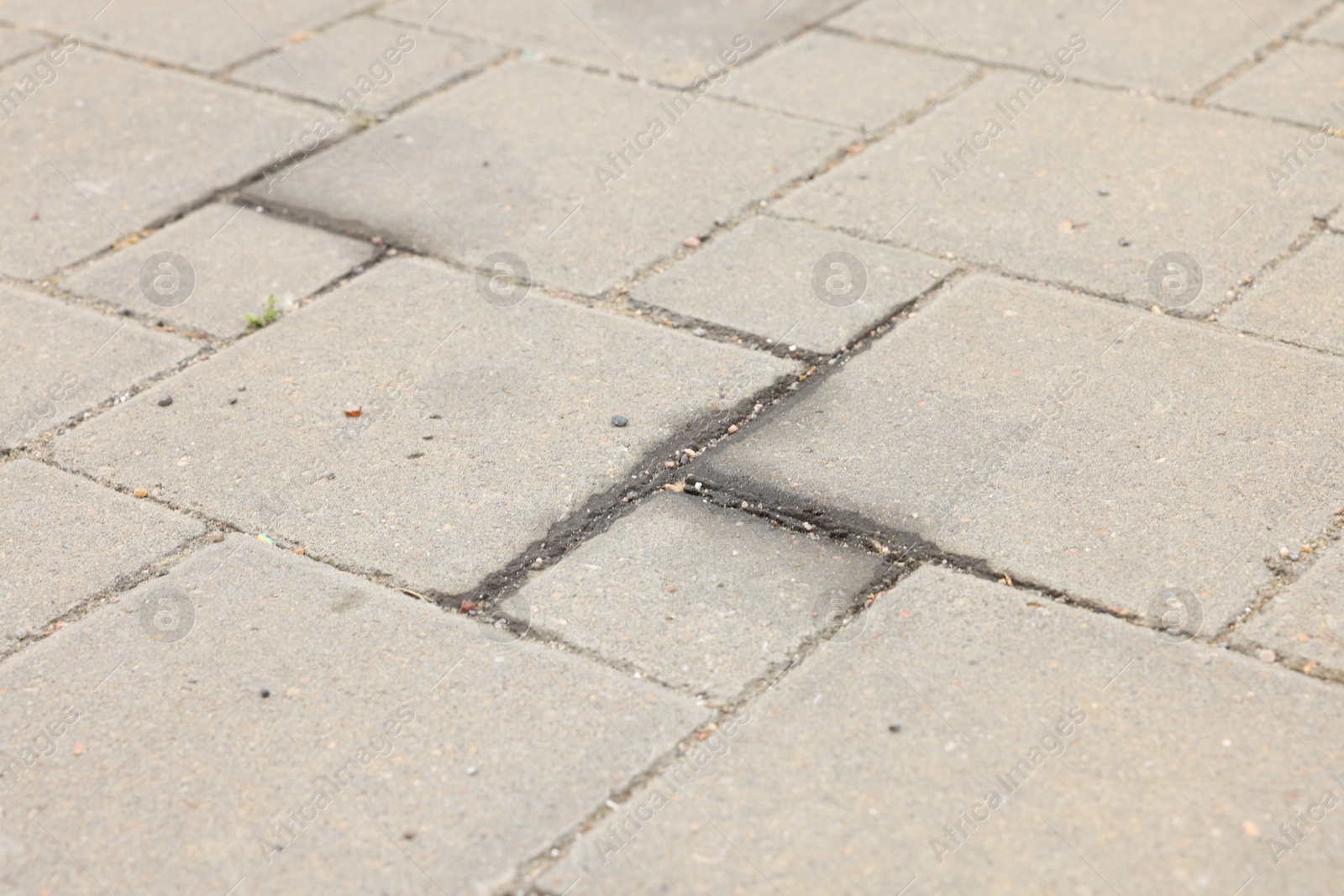 Stains of motor oil on road outdoors, closeup Photo of Stains of motor oil on road outdoors, closeup