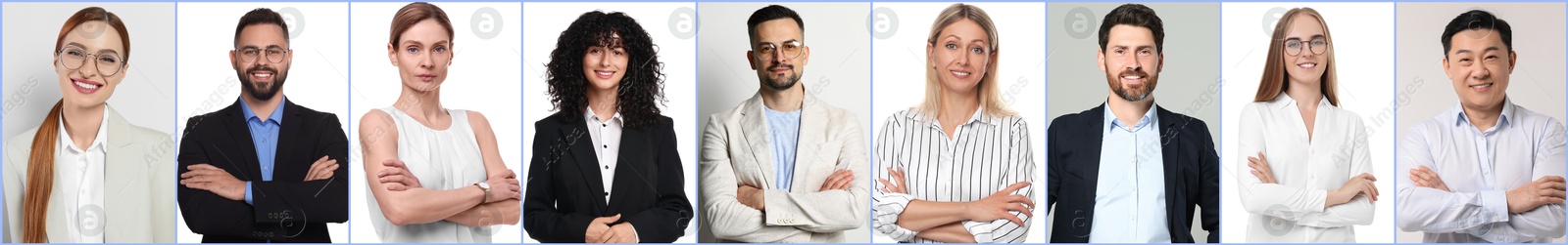 Many different business people, collage of portraits Image of Many different business people, collage of portraits