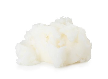Photo of Pile of shea butter isolated on white