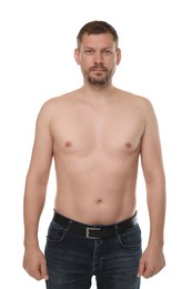 Photo of Portrait of confident man on white background