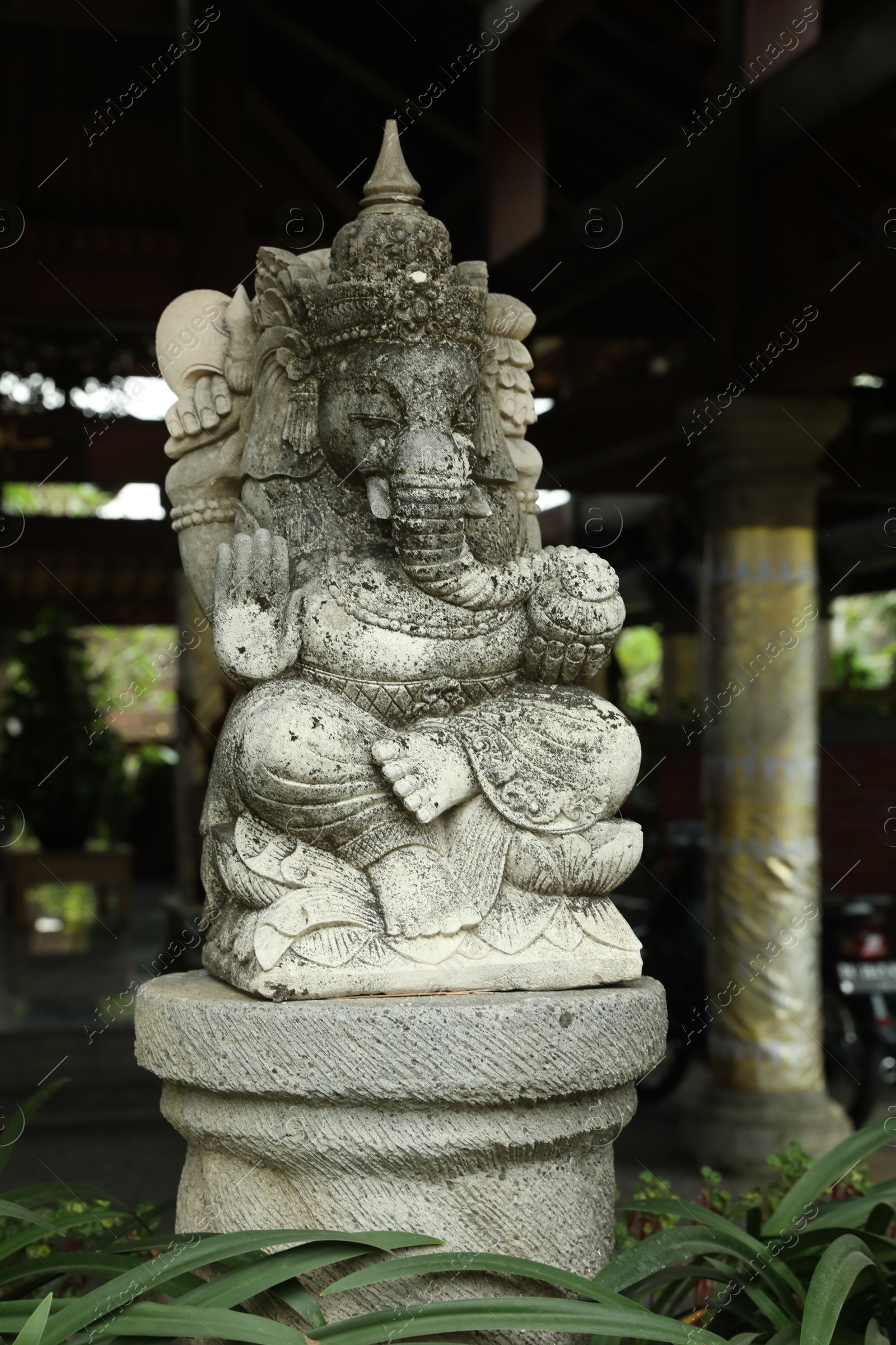 Bali, Indonesia - May 22, 2025: Beautiful stone Ganesha statue outdoors Photo of Bali, Indonesia - May 22, 2025: Beautiful stone Ganesha statue outdoors