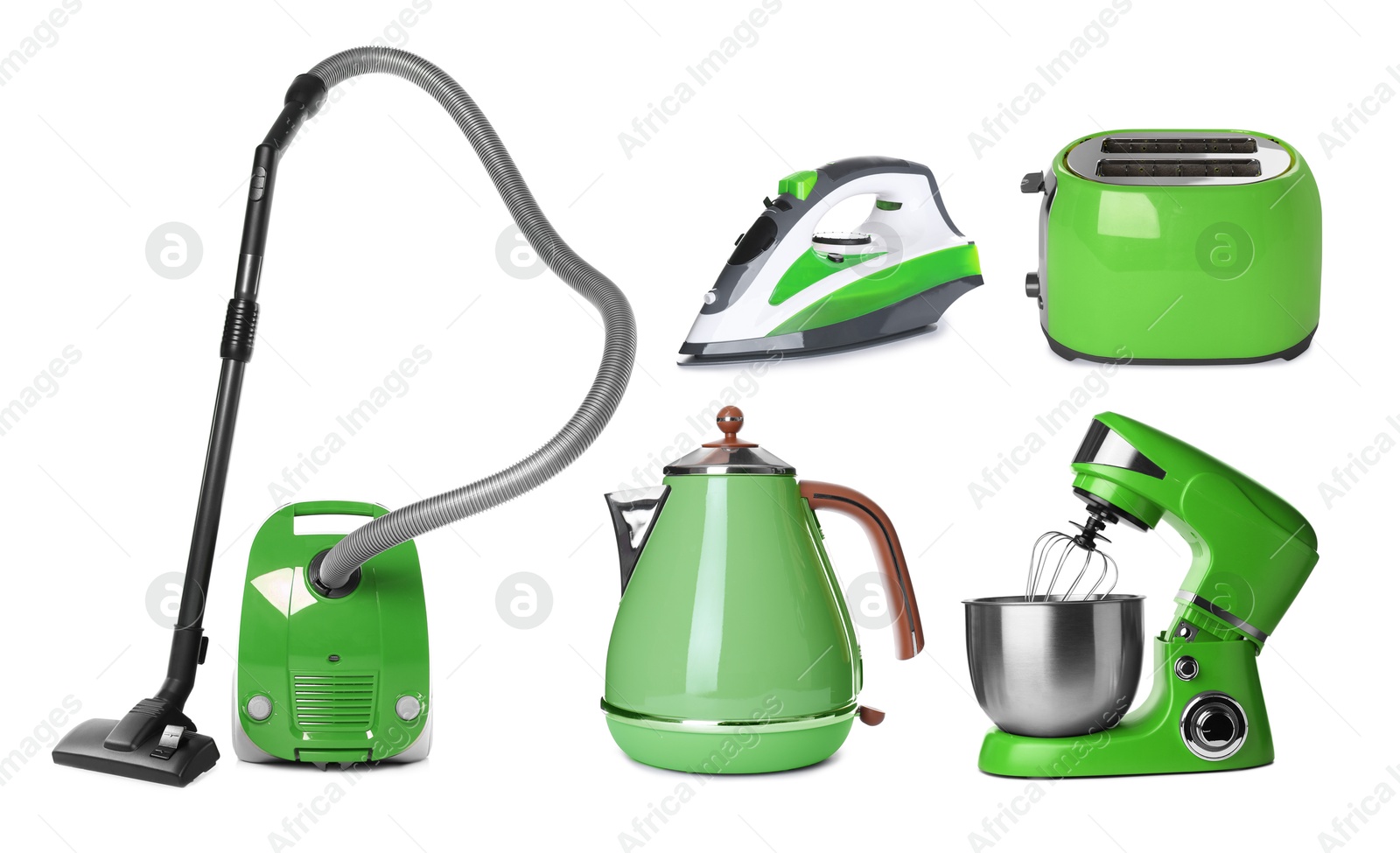 Stand mixer and other household appliances isolated on white, set Image of Stand mixer and other household appliances isolated on white, set