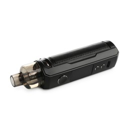 Photo of Black electronic smoking device isolated on white