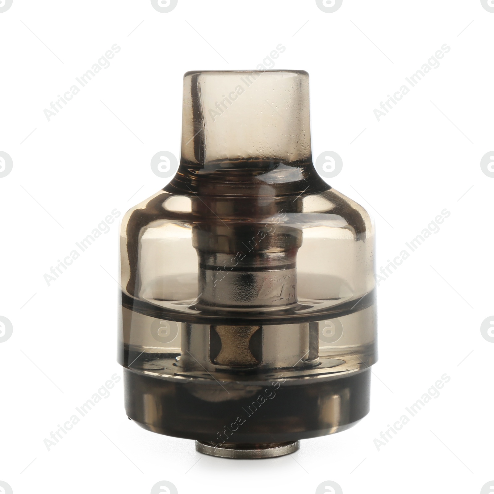 Photo of Empty cartridge of electronic smoking device isolated on white