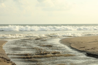 Photo of Beautiful sea and cloudless sky at tropical beach
