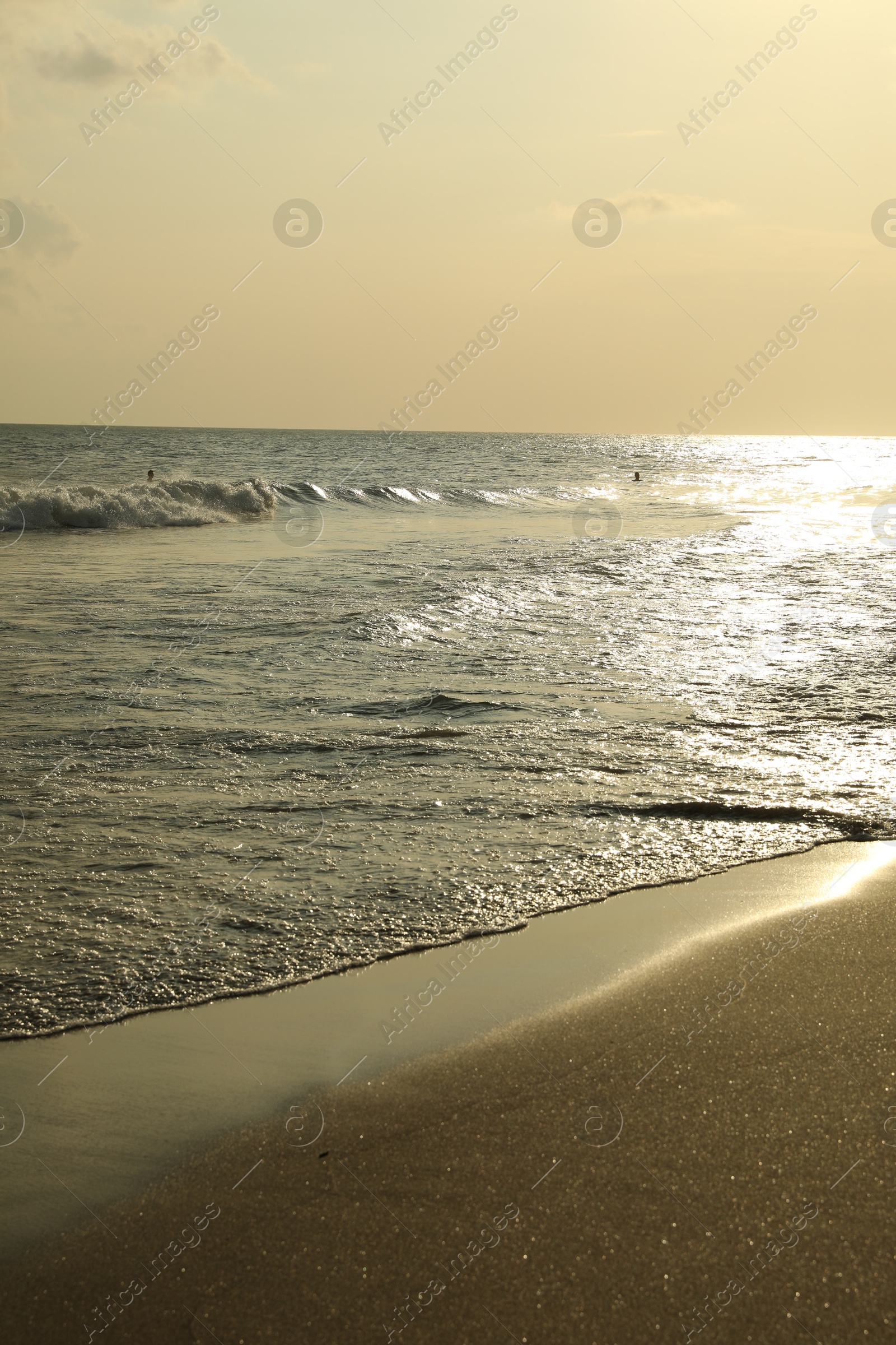 Picturesque view of beautiful sea at sunrise Photo of Picturesque view of beautiful sea at sunrise