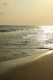 Photo of Picturesque view of beautiful sea at sunrise