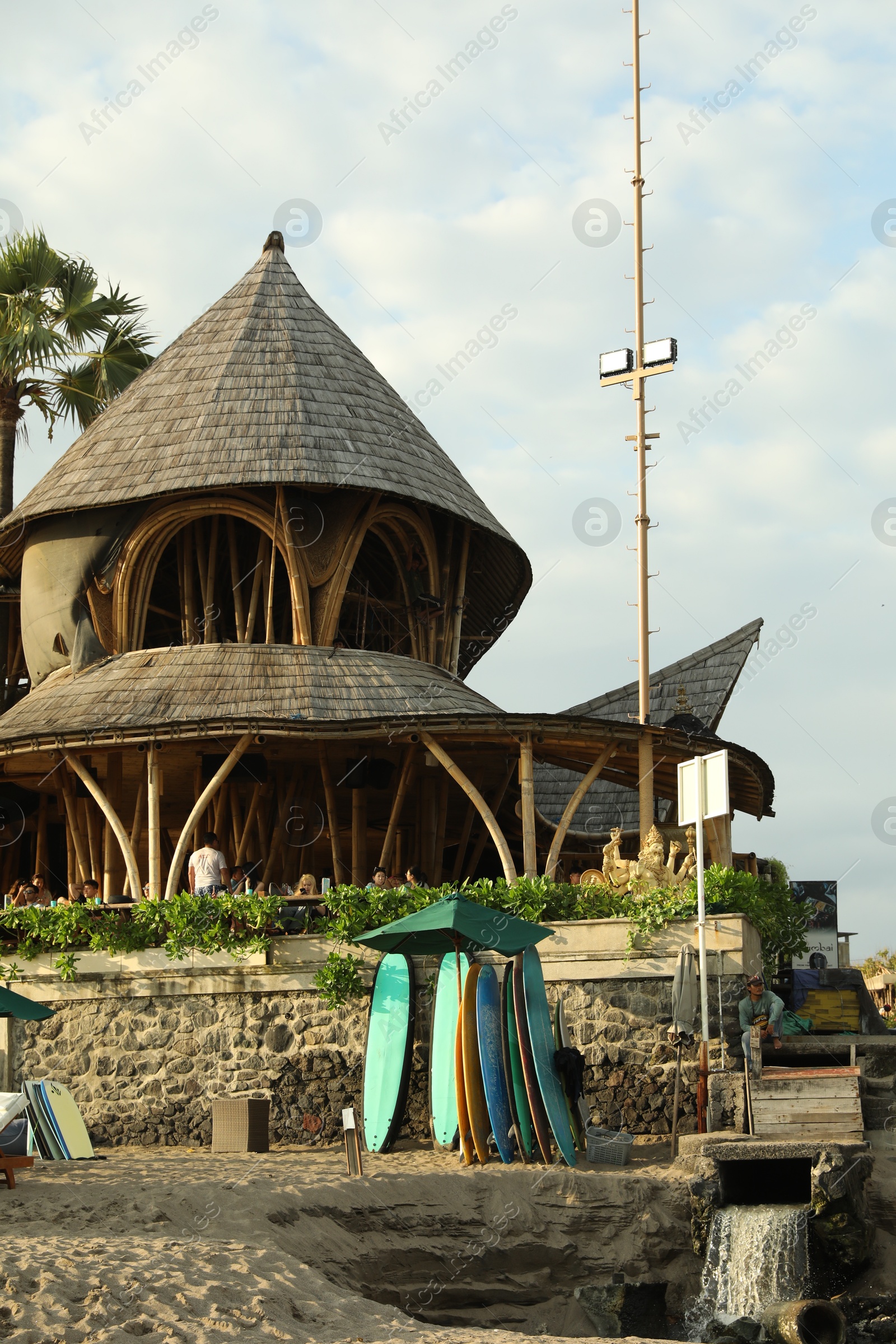 Bali, Indonesia - May 20, 2025: View of building at tropical resort Photo of Bali, Indonesia - May 20, 2025: View of building at tropical resort