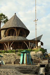 Photo of Bali, Indonesia - May 20, 2025: View of building at tropical resort
