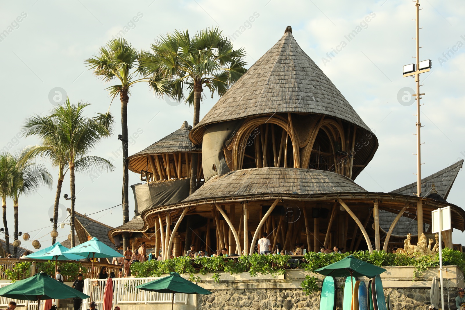 Bali, Indonesia - May 20, 2025: View of building at tropical resort Photo of Bali, Indonesia - May 20, 2025: View of building at tropical resort