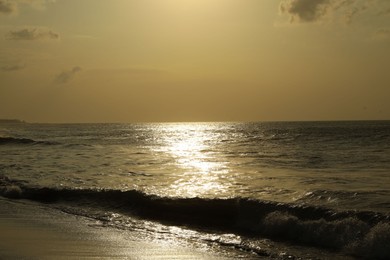 Photo of Picturesque view of beautiful sea at sunrise