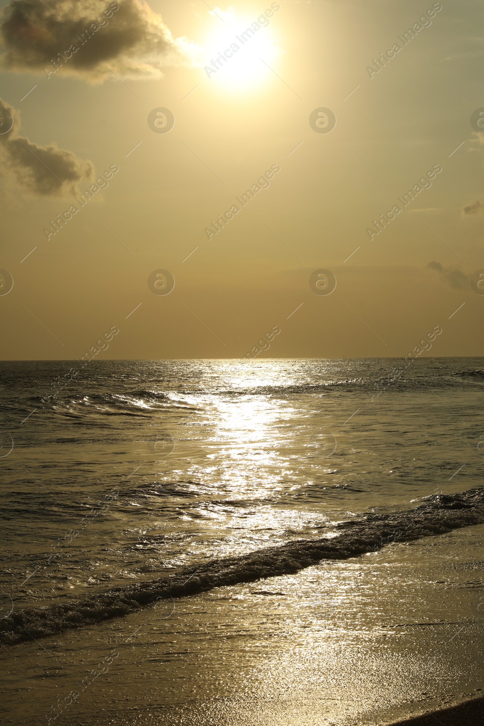 Picturesque view of beautiful sea at sunrise Photo of Picturesque view of beautiful sea at sunrise