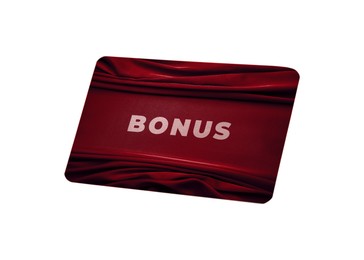 Image of Bonus card with stylish design on white background