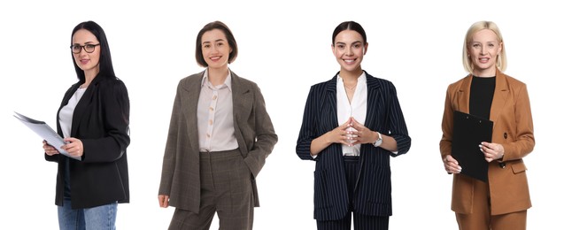 Image of Psychologists on white background. Group of specialists