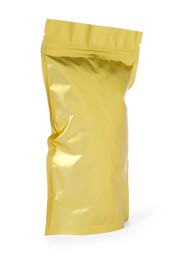 Photo of One zipper stand-up pouch isolated on white