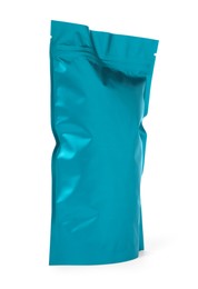 Photo of One zipper stand-up pouch isolated on white