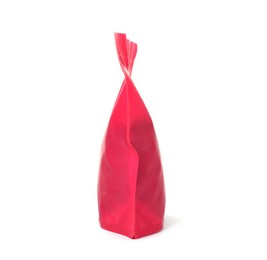 Photo of One zipper stand-up pouch isolated on white