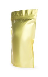Photo of One zipper stand-up pouch isolated on white