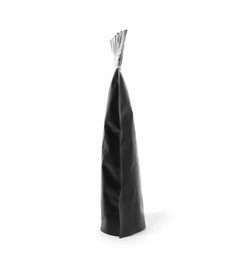 Photo of One zipper stand-up pouch isolated on white