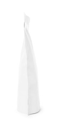 Photo of One zipper stand-up pouch isolated on white