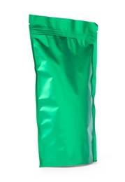 Photo of One zipper stand-up pouch isolated on white