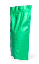 Photo of One zipper stand-up pouch isolated on white