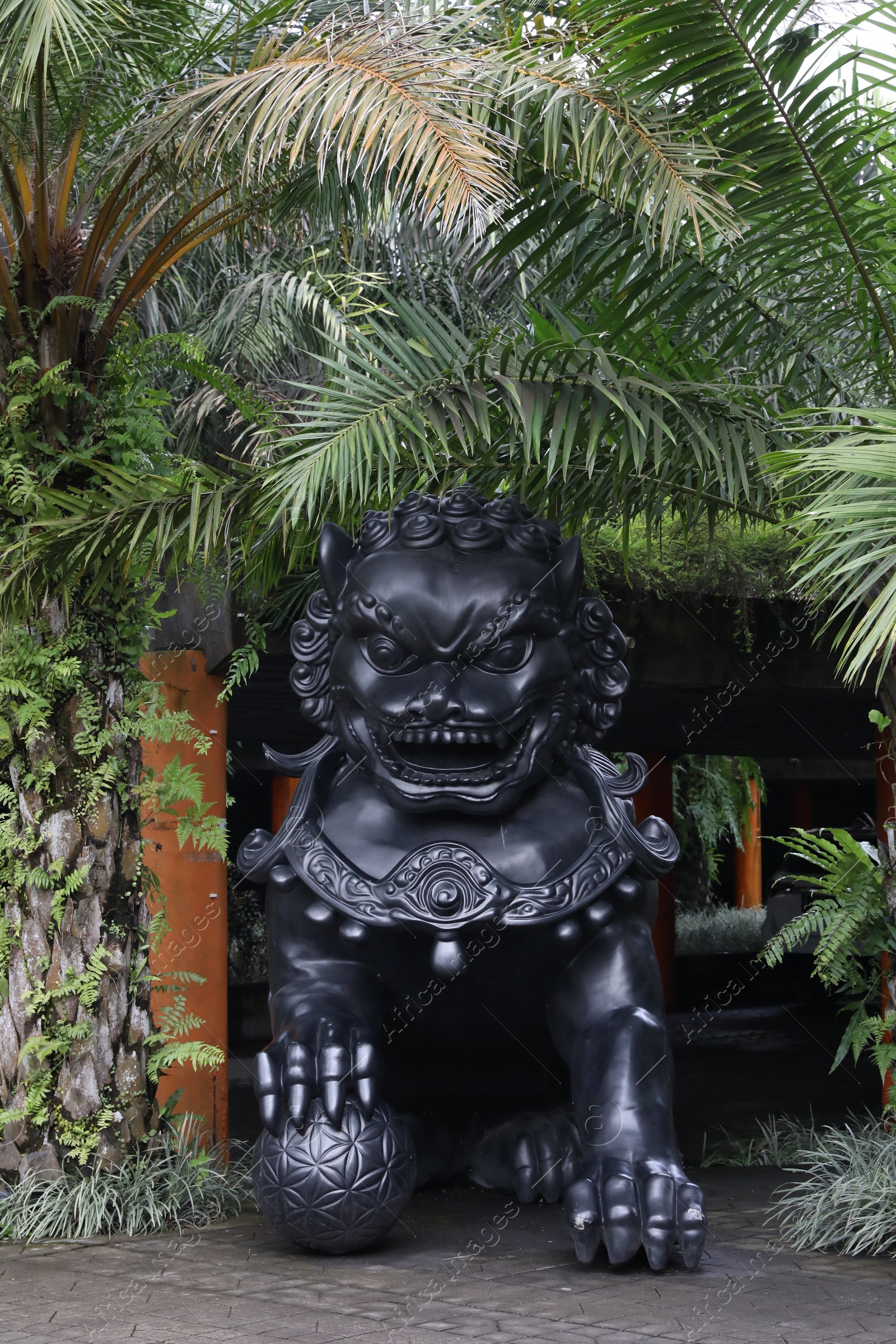 Photo of Bali, Indonesia - June 7, 2025: Dvarapala (gate guardian) statue outdoors