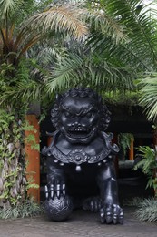 Photo of Bali, Indonesia - June 7, 2025: Dvarapala (gate guardian) statue outdoors