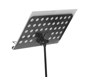 Photo of Stand with music sheets isolated on white