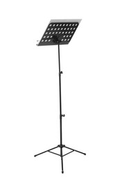 Photo of Stand with music sheets isolated on white
