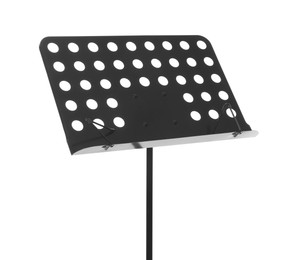 Photo of One empty note stand isolated on white
