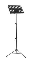 Photo of One empty note stand isolated on white