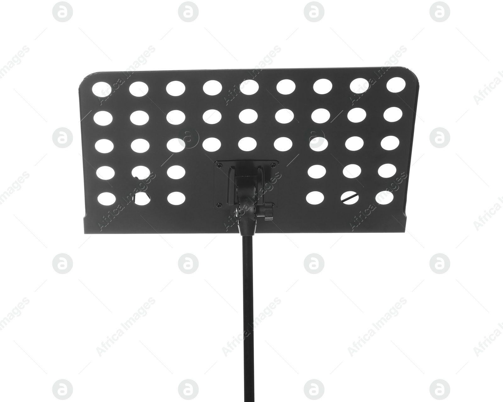 One empty note stand isolated on white Photo of One empty note stand isolated on white