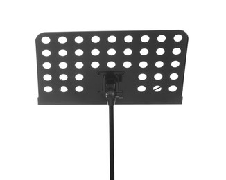 Photo of One empty note stand isolated on white