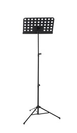 Photo of One empty note stand isolated on white