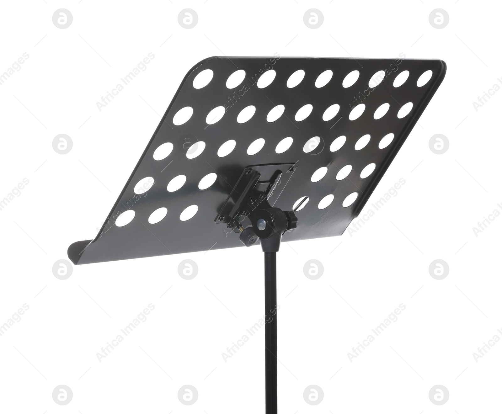One empty note stand isolated on white Photo of One empty note stand isolated on white