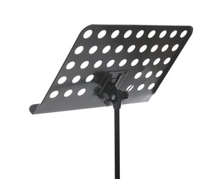 Photo of One empty note stand isolated on white