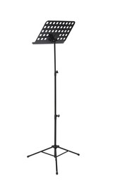 Photo of One empty note stand isolated on white