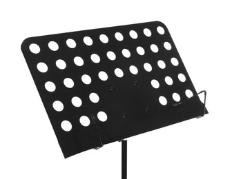Photo of One empty note stand isolated on white